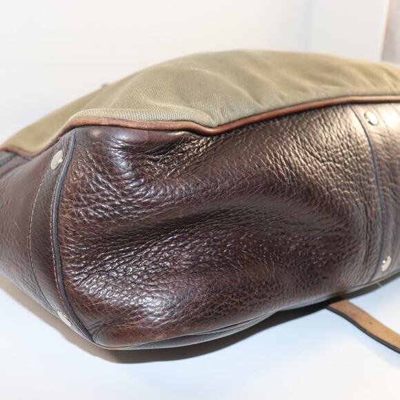 Palmer Trading Co. Leather & Canvas Messenger Bag Satchel USA - Picture 6 of 9